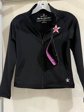 YMI Black Kids One-Piece Jacket with White & Red Star Patch